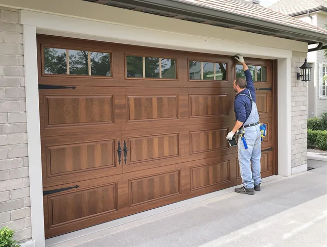 Custom garage door showcase by Canton Garage Door Repair in Canton