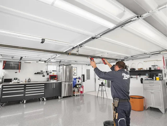 Overhead garage door repair service by Canton Garage Door Repair in Canton